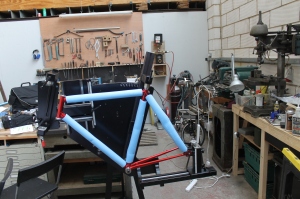 Rick's frame is in for me to make a matching fork.  Sorry, I know I need to tidy up!